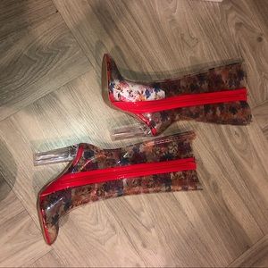 Brand new Floral boots !!